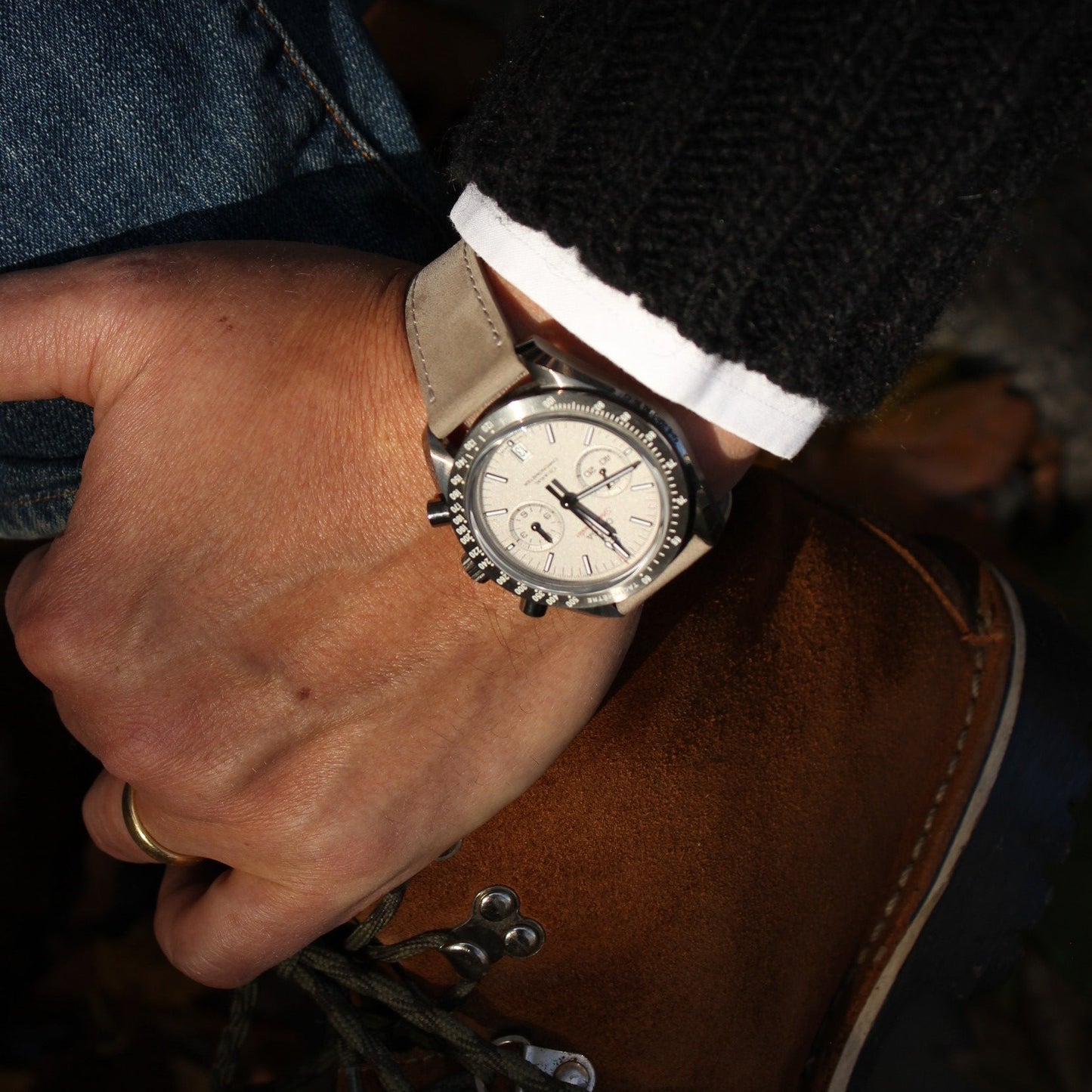 The Grahampton Watch Strap in Light Grey