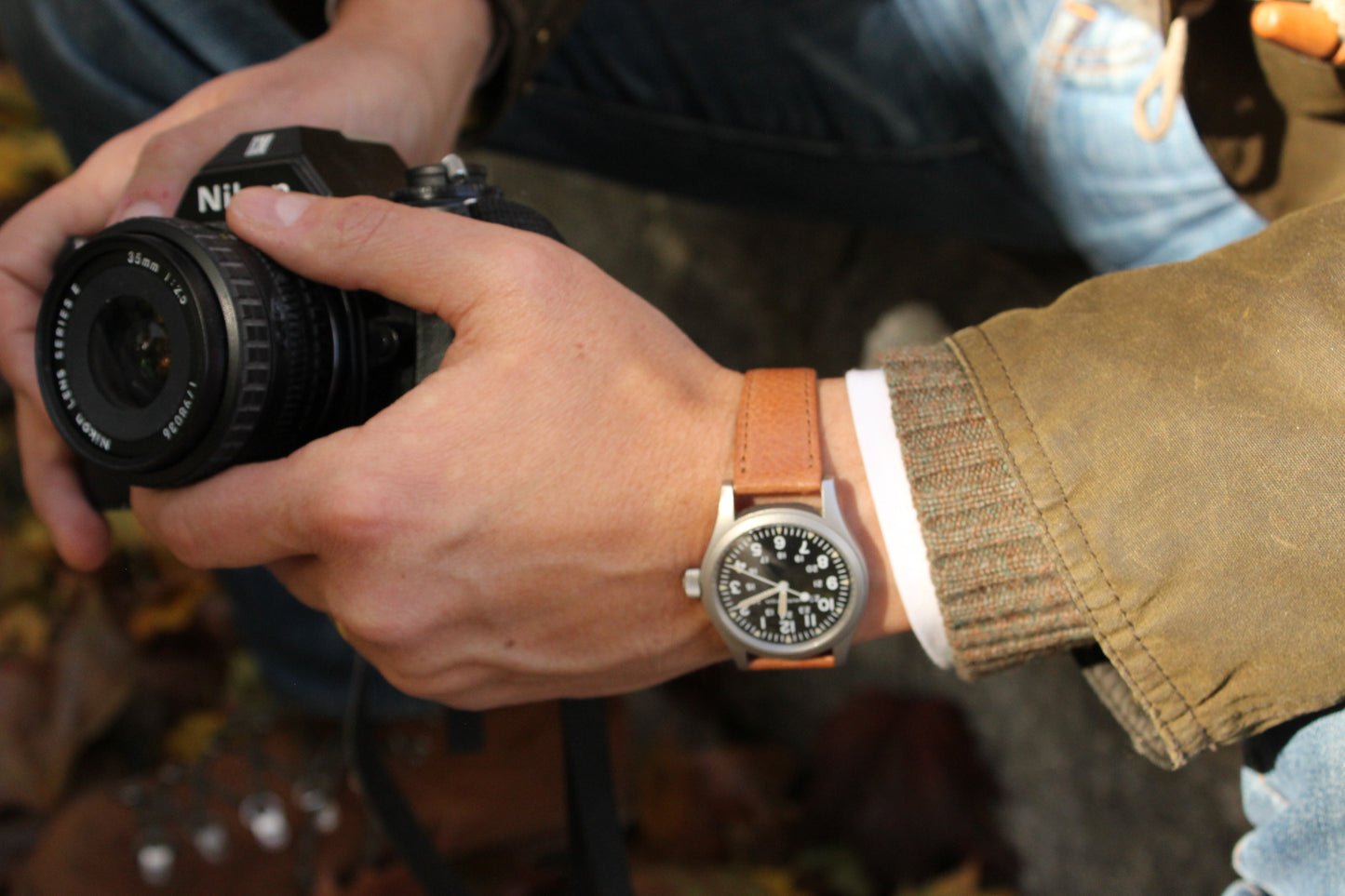 The Sound Beach Watch Strap in Light Whiskey