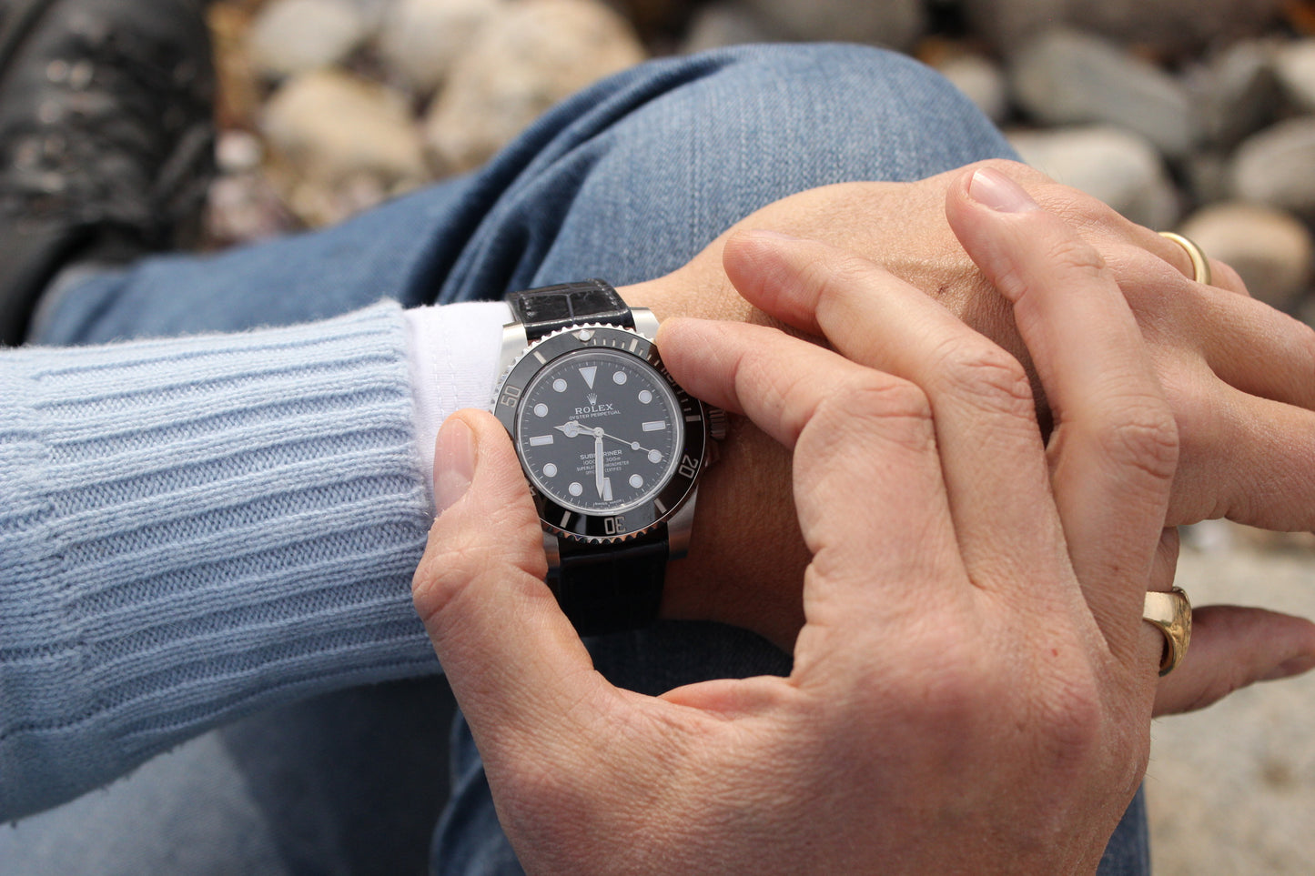 The Greenwich Avenue Watch Strap in Navy