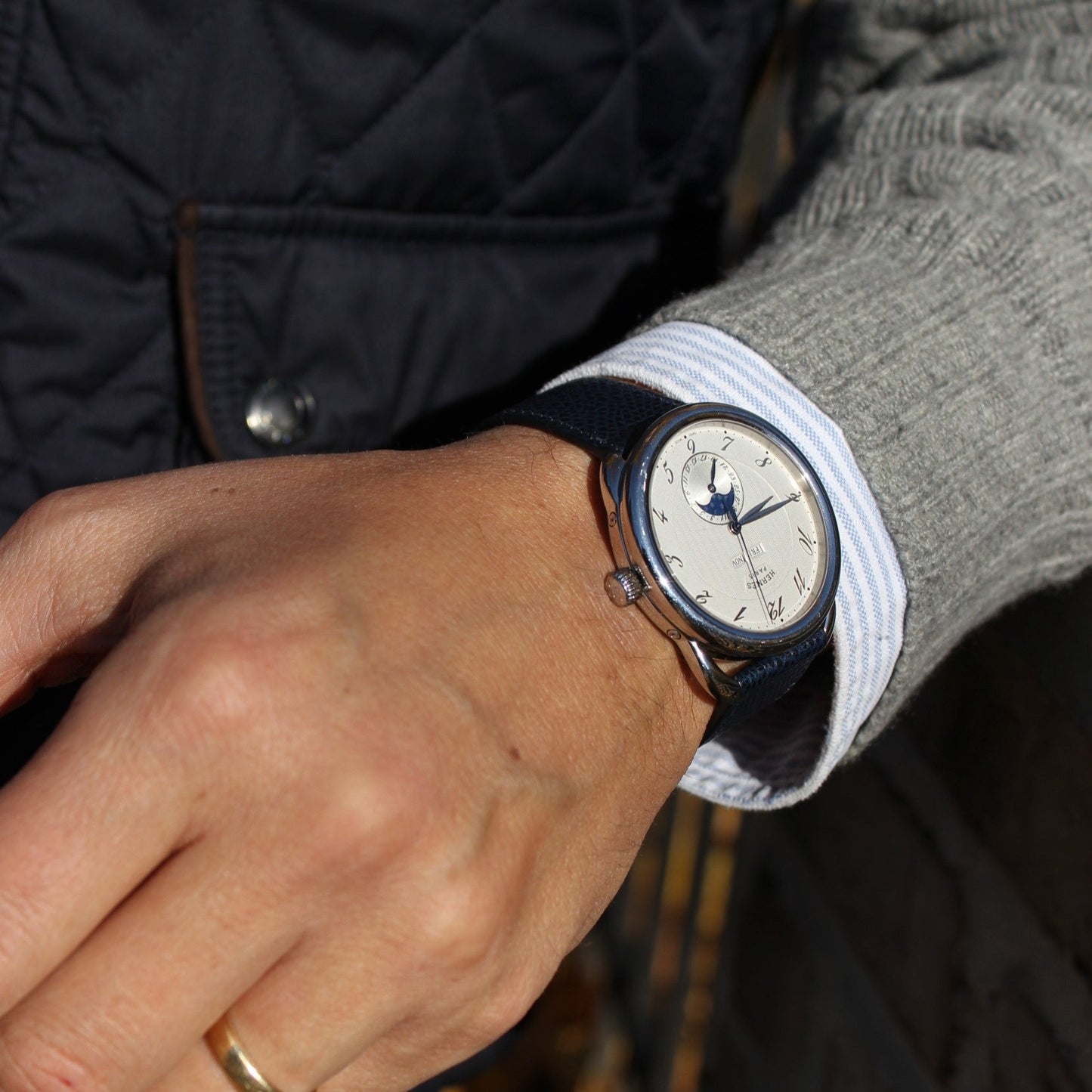 The Cognewaugh Watch Strap in Navy