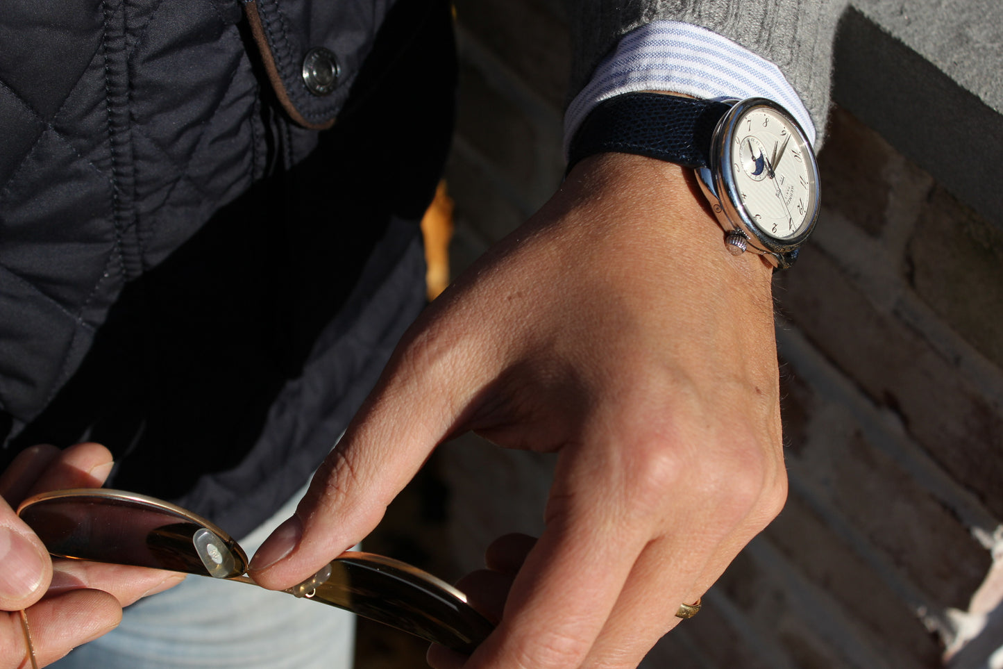 The Cognewaugh Watch Strap in Navy