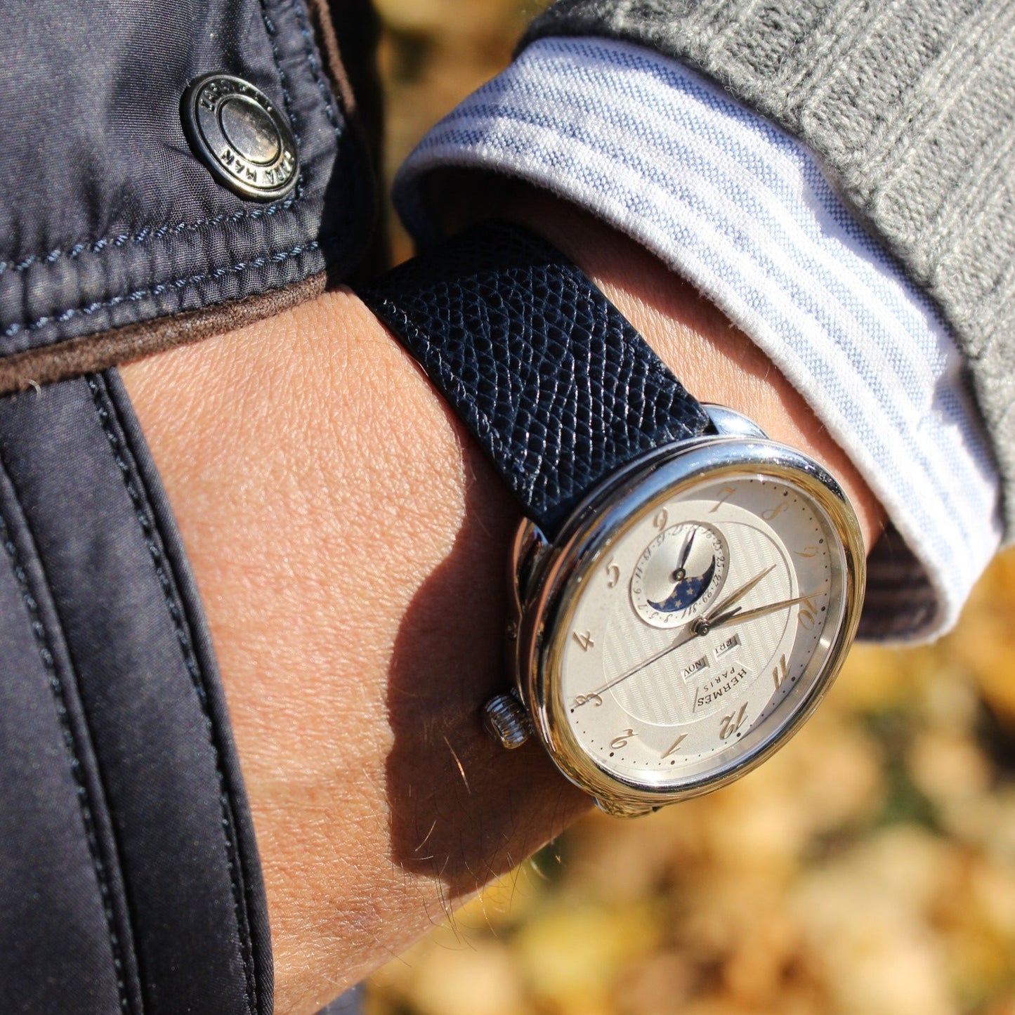 The Cognewaugh Watch Strap in Navy