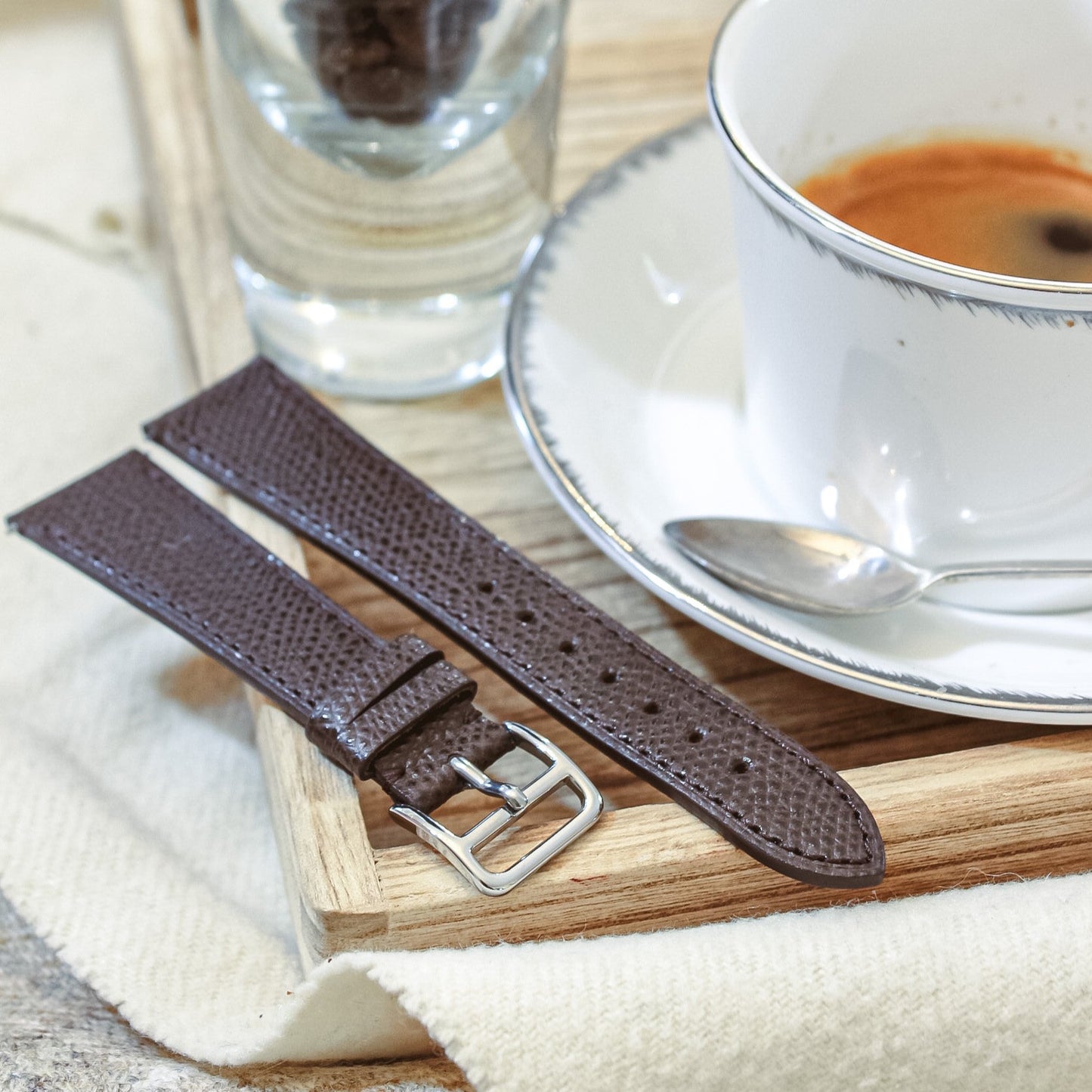 The Conyers Farm Watch Strap in Brown