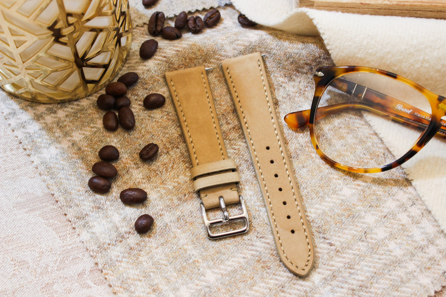 The Tod's Point Watch Strap in Sand
