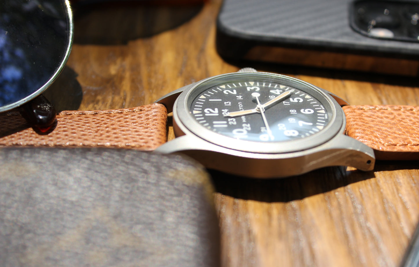 The White Birch Watch Strap in Light Whiskey