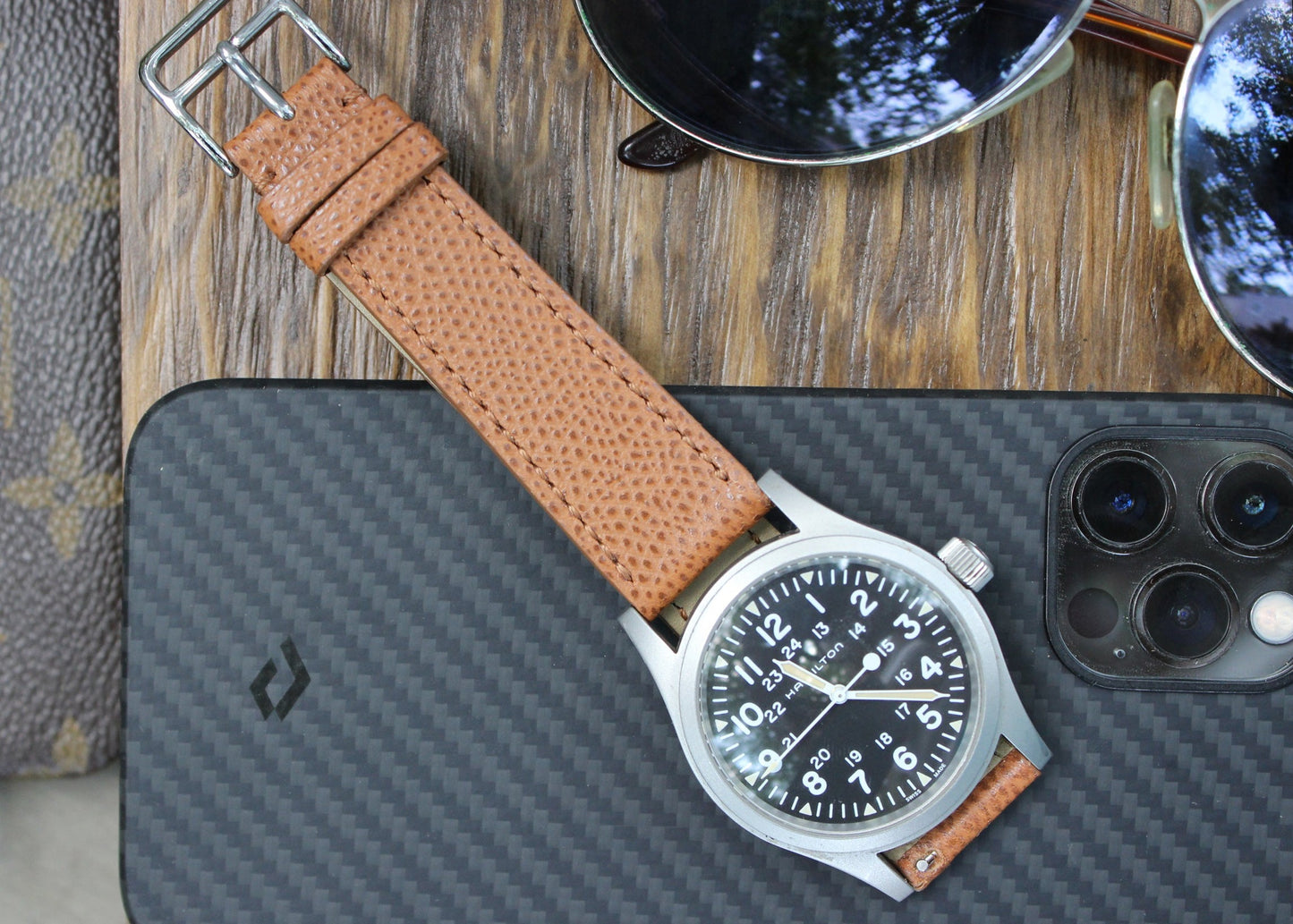 The White Birch Watch Strap in Light Whiskey