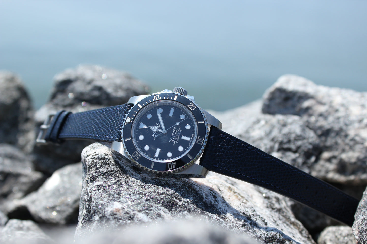 The Cognewaugh Watch Strap in Navy