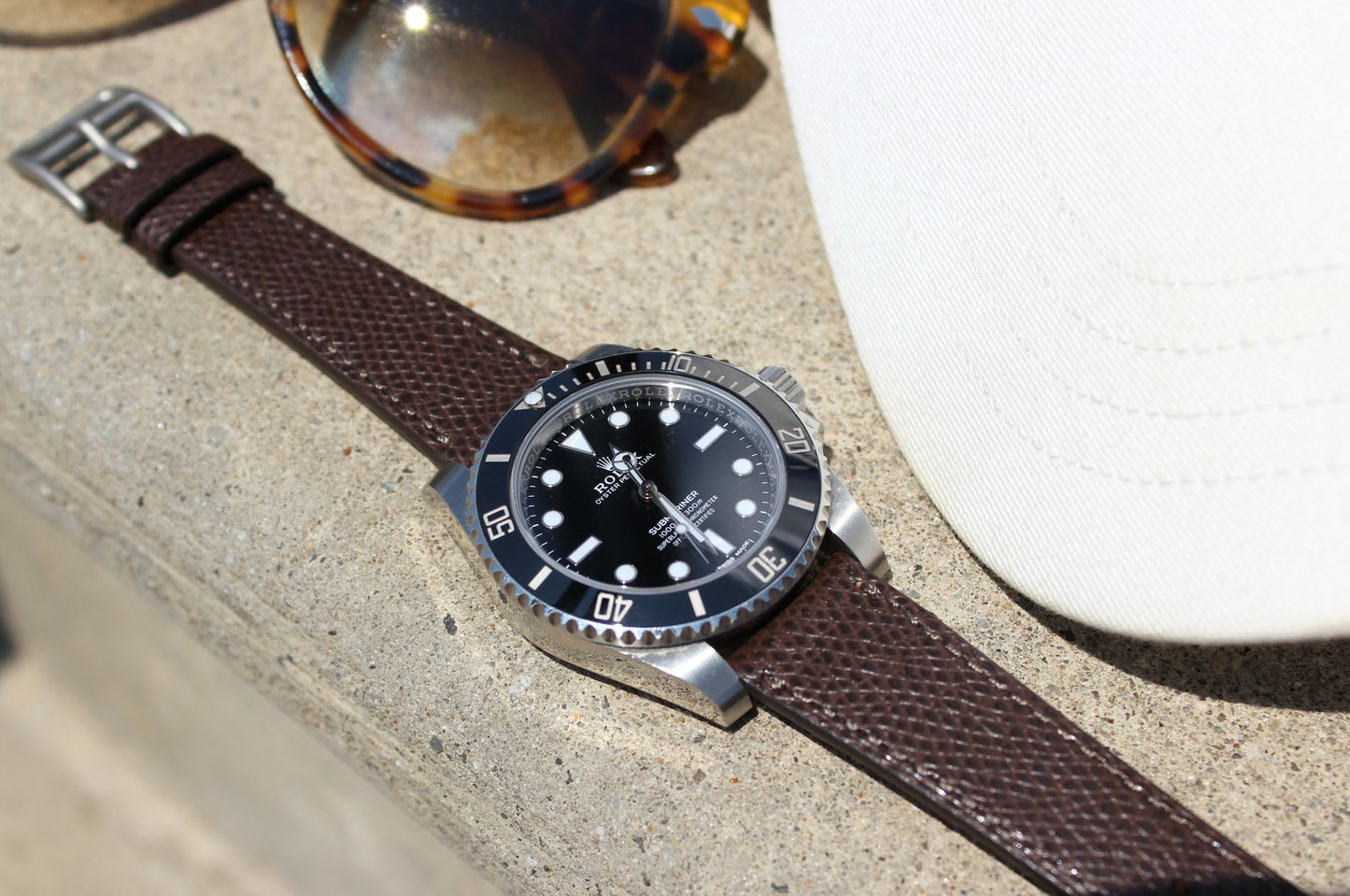 The Conyers Farm Watch Strap in Brown