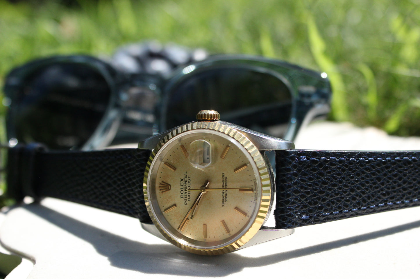 The Cognewaugh Watch Strap in Navy