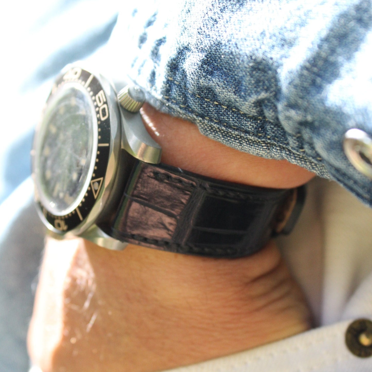 The Greenwich Avenue Watch Strap in Navy