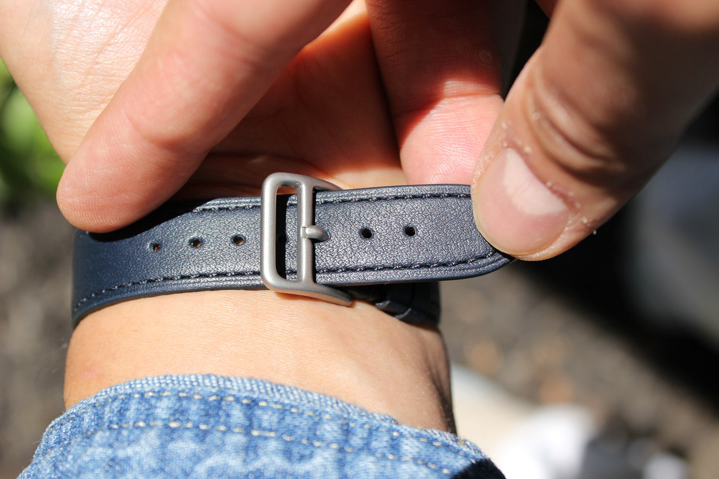 The Stanwich Watch Strap in Navy Blue