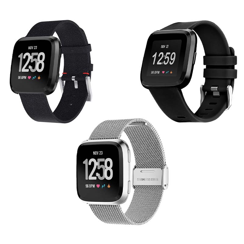 Men's Strap Bundle for Fitbit Versa & Versa 2