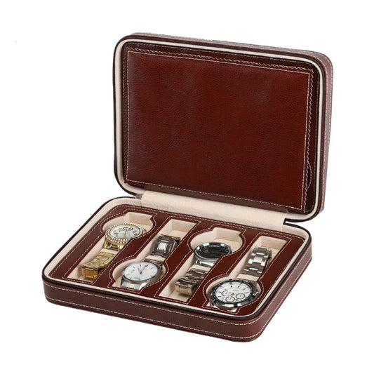 Watch Travel Case in Brown for 4 Watches