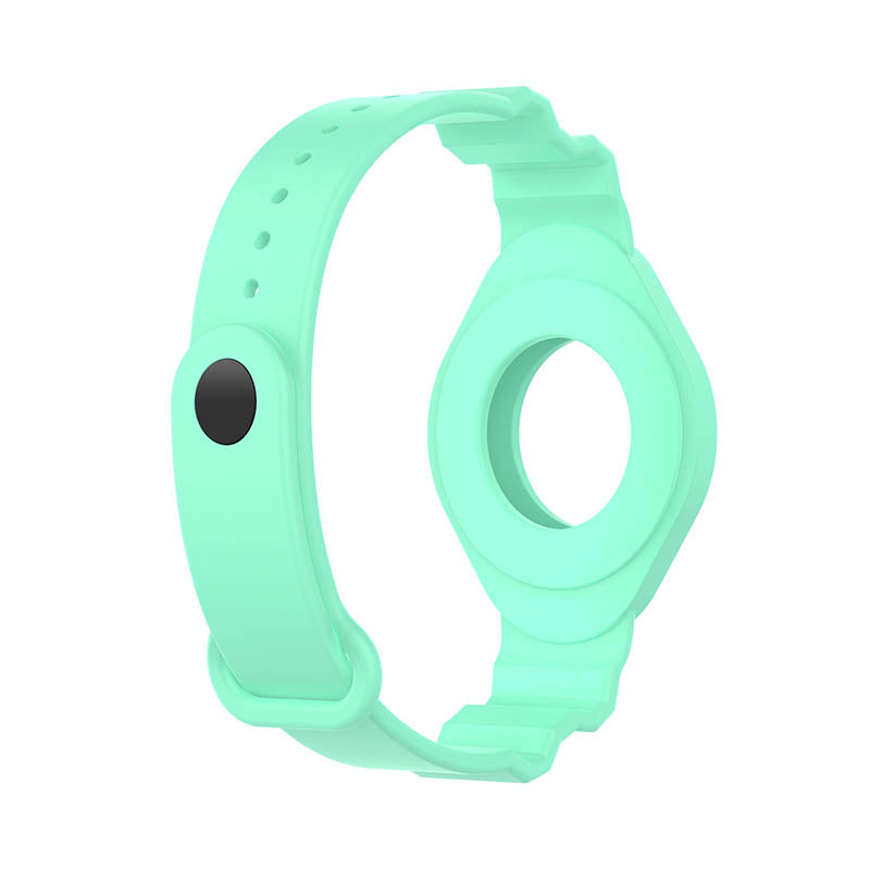 on for Apple AirTag Strap Case Protector Silicone Bands Bracelet