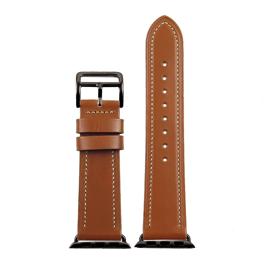 DASSARI Smooth Leather Strap for Apple for Apple Watch