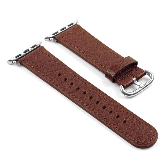 DASSARI Textured Finish Leather Strap For Apple