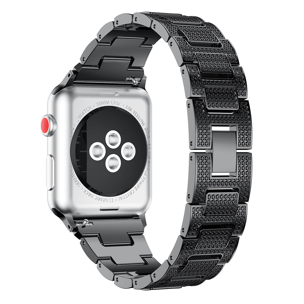 Stainless Steel Strap with Rhinestones for Apple Watch