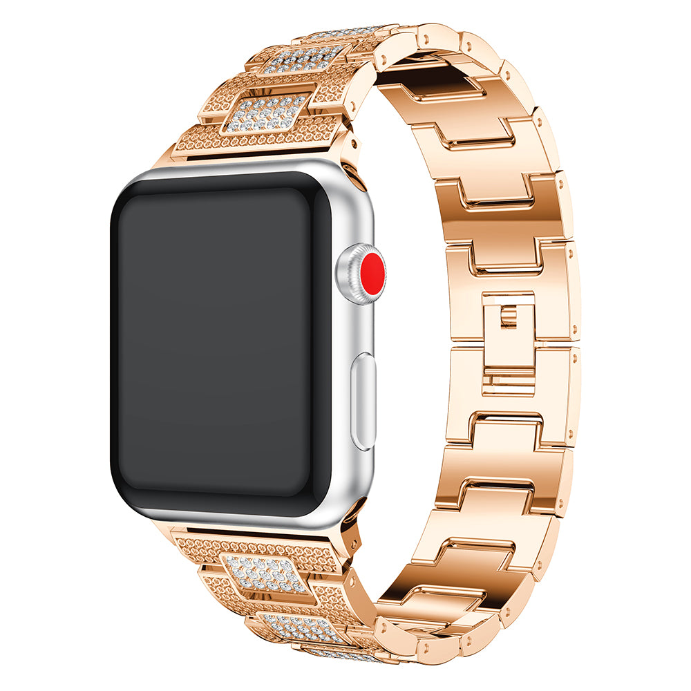 Stainless Steel Strap with Rhinestones for Apple Watch