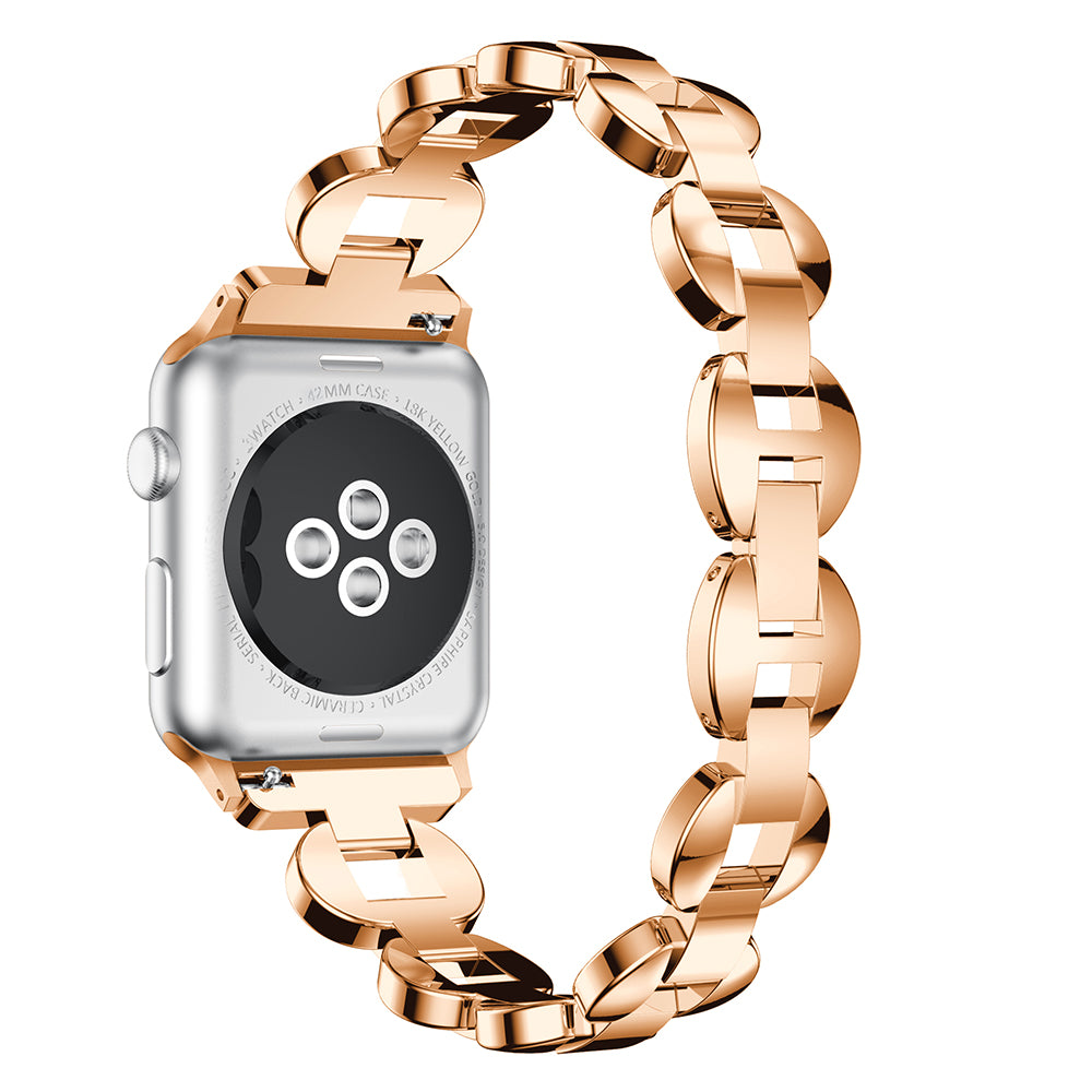 Alloy Link Bracelet with Rhinestones for Apple Watch