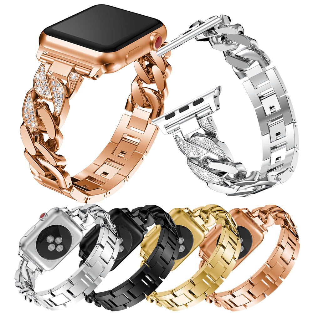Alloy Link Band with Rhinestones for Apple Watch