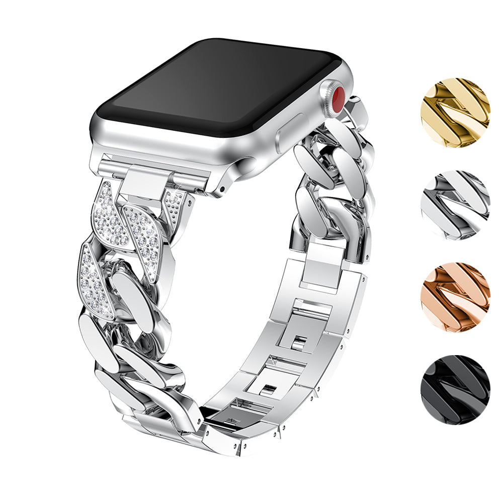 Alloy Link Band with Rhinestones for Apple Watch