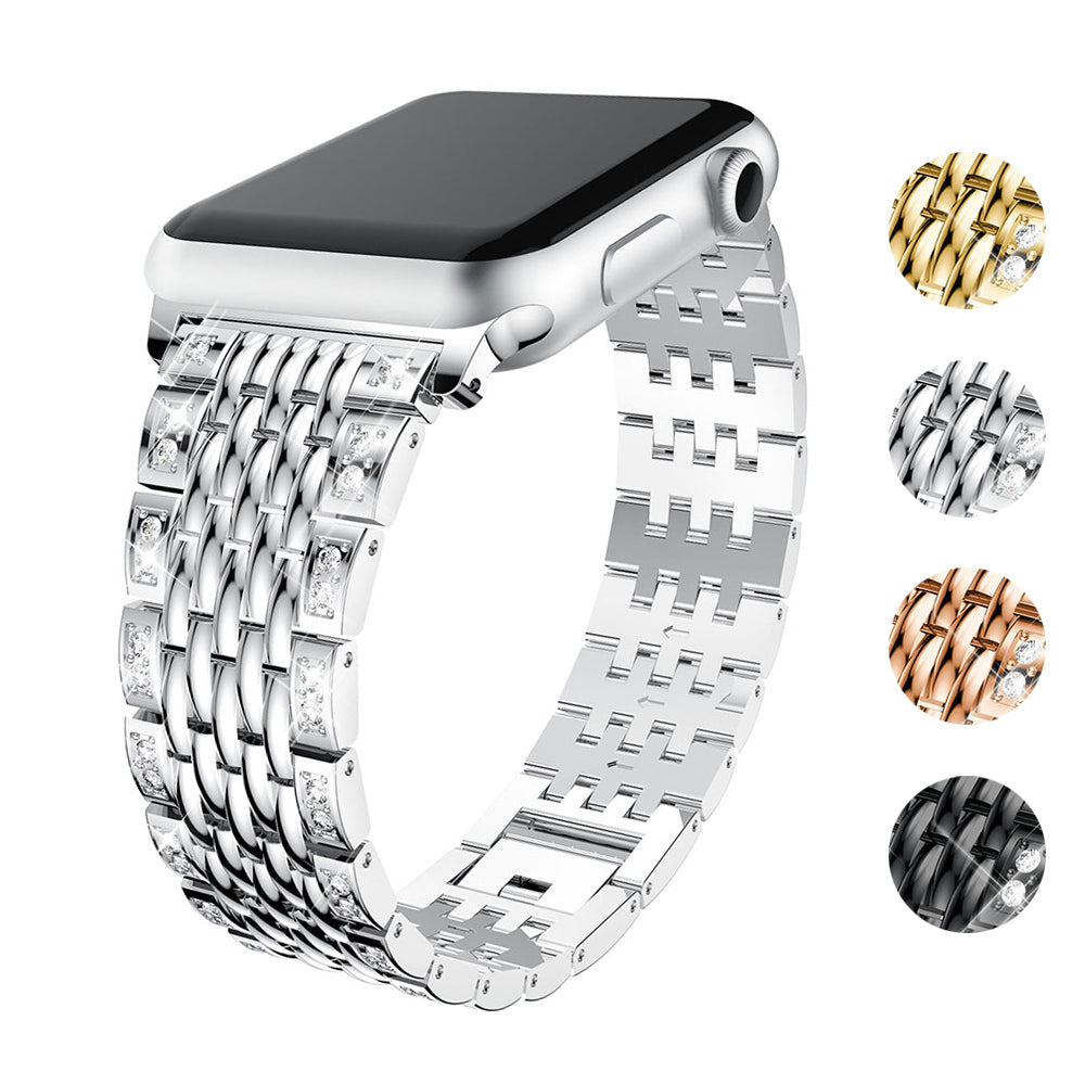 Alloy Metal Strap with Rhinestones for Apple Watch