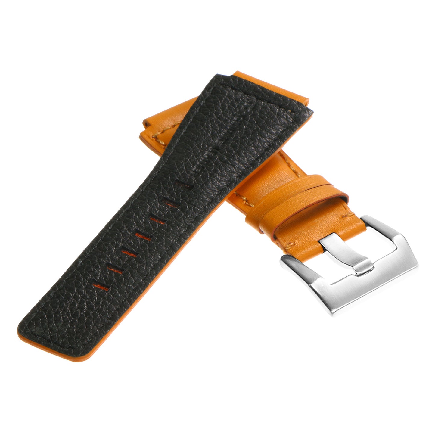 DASSARI Smooth Leather Strap for Bell & Ross