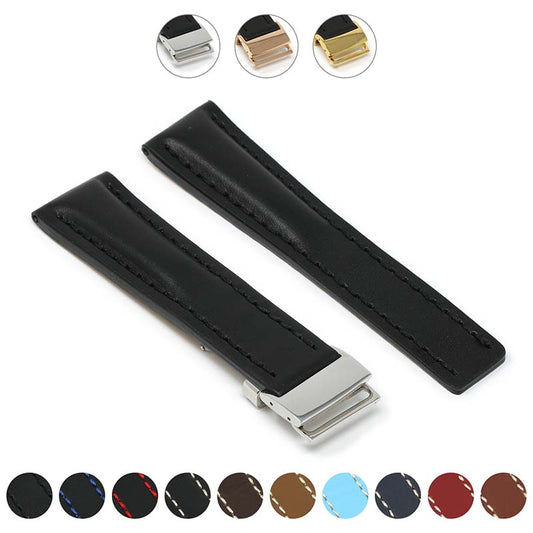 DASSARI Capital Smooth Italian Leather Strap