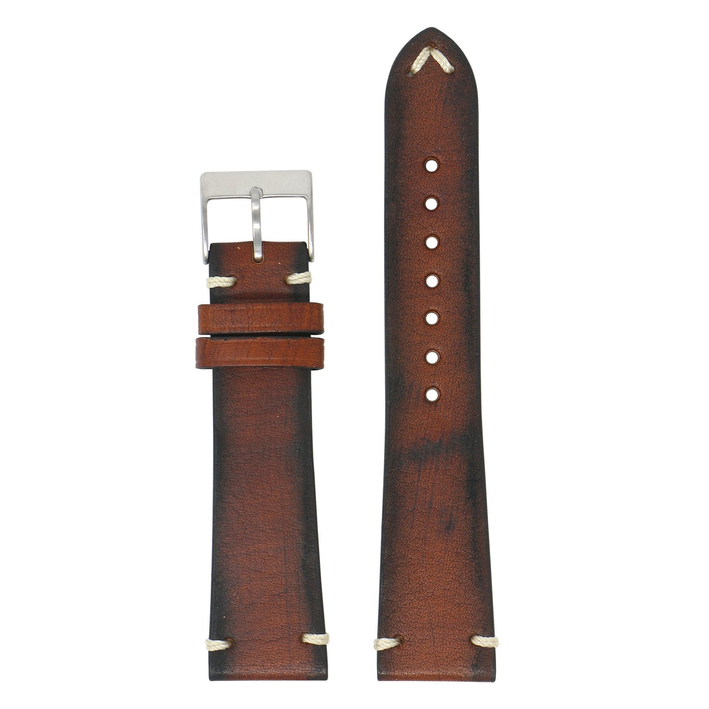 DASSARI Kingwood II Premium Vintage Leather Strap for Fitbit Versa 3