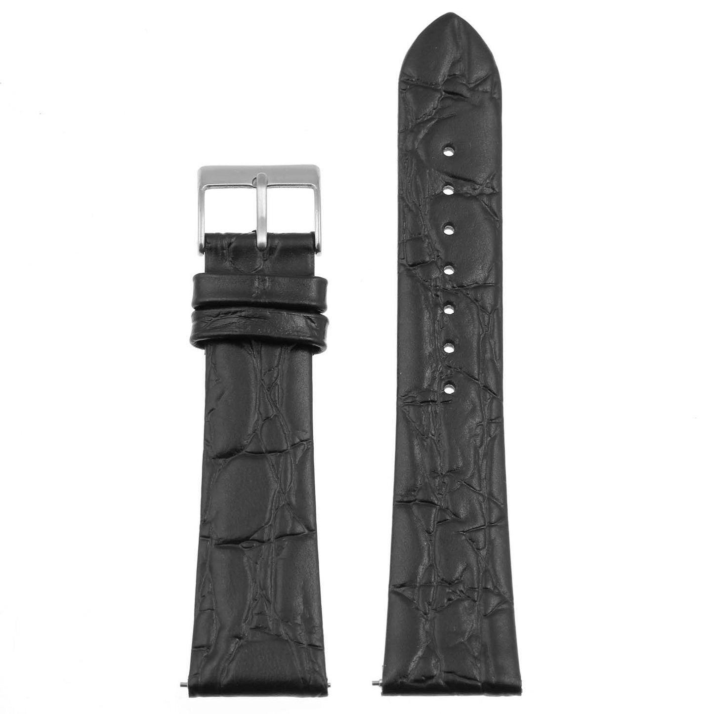 Alligator Embossed Leather Dress Watch Band By DASSARI