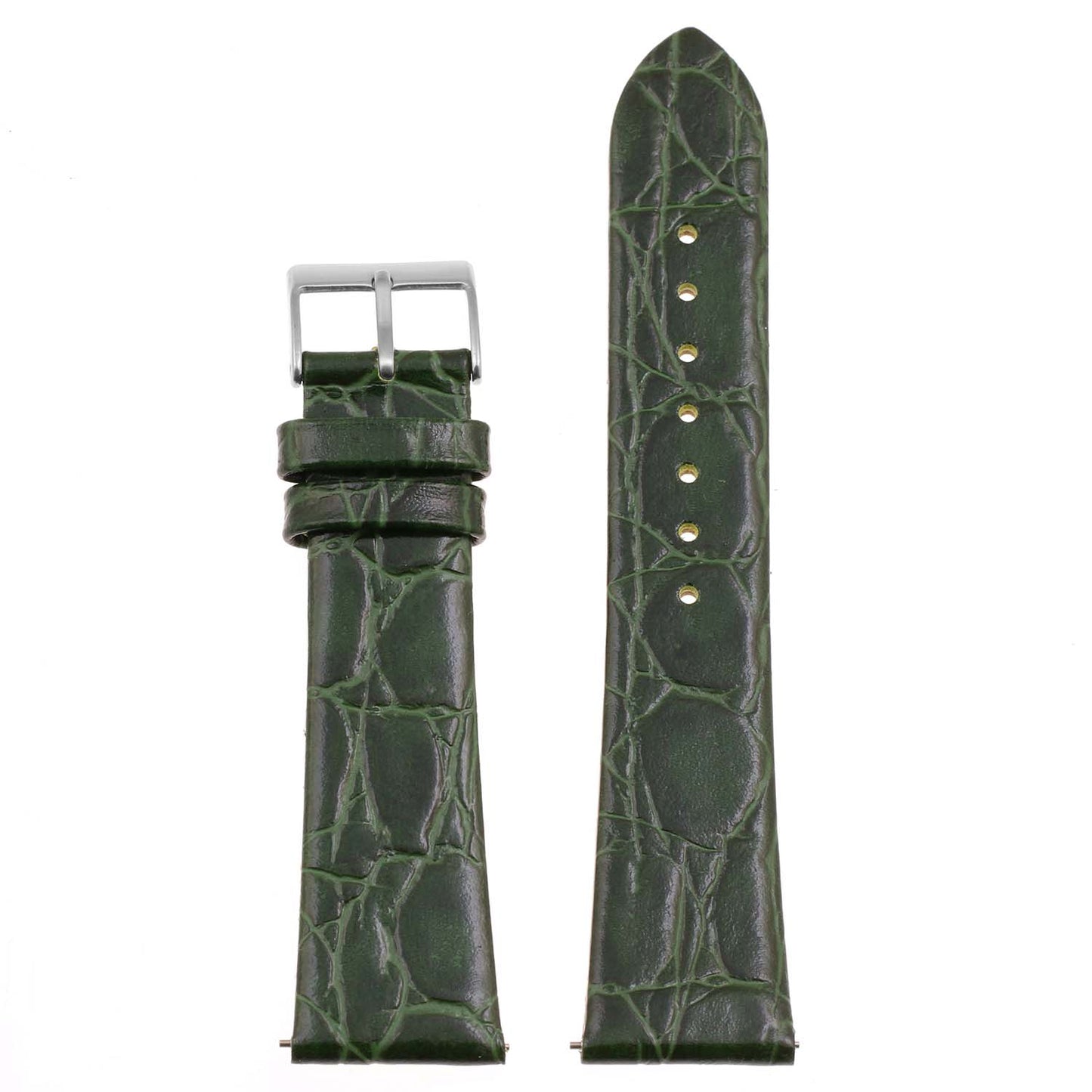 Alligator Embossed Leather Dress Watch Band By DASSARI