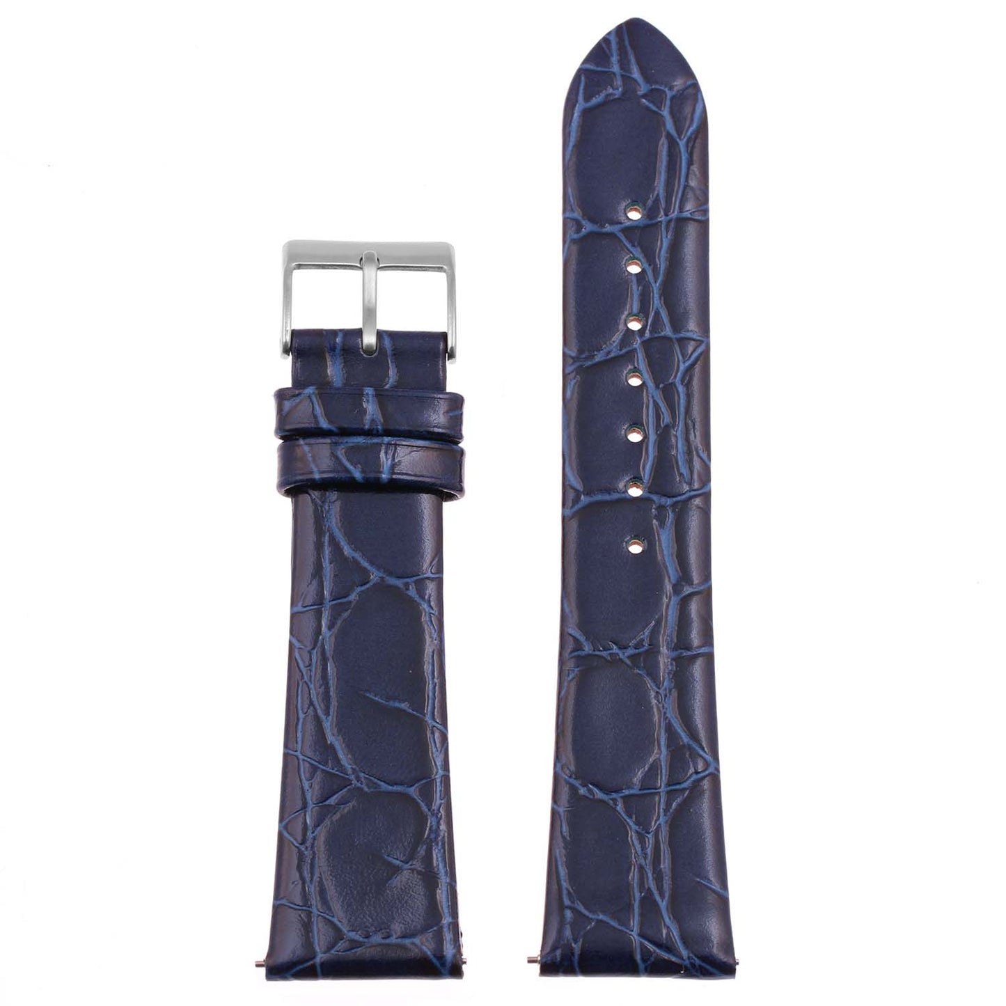 Alligator Embossed Leather Dress Watch Band By DASSARI