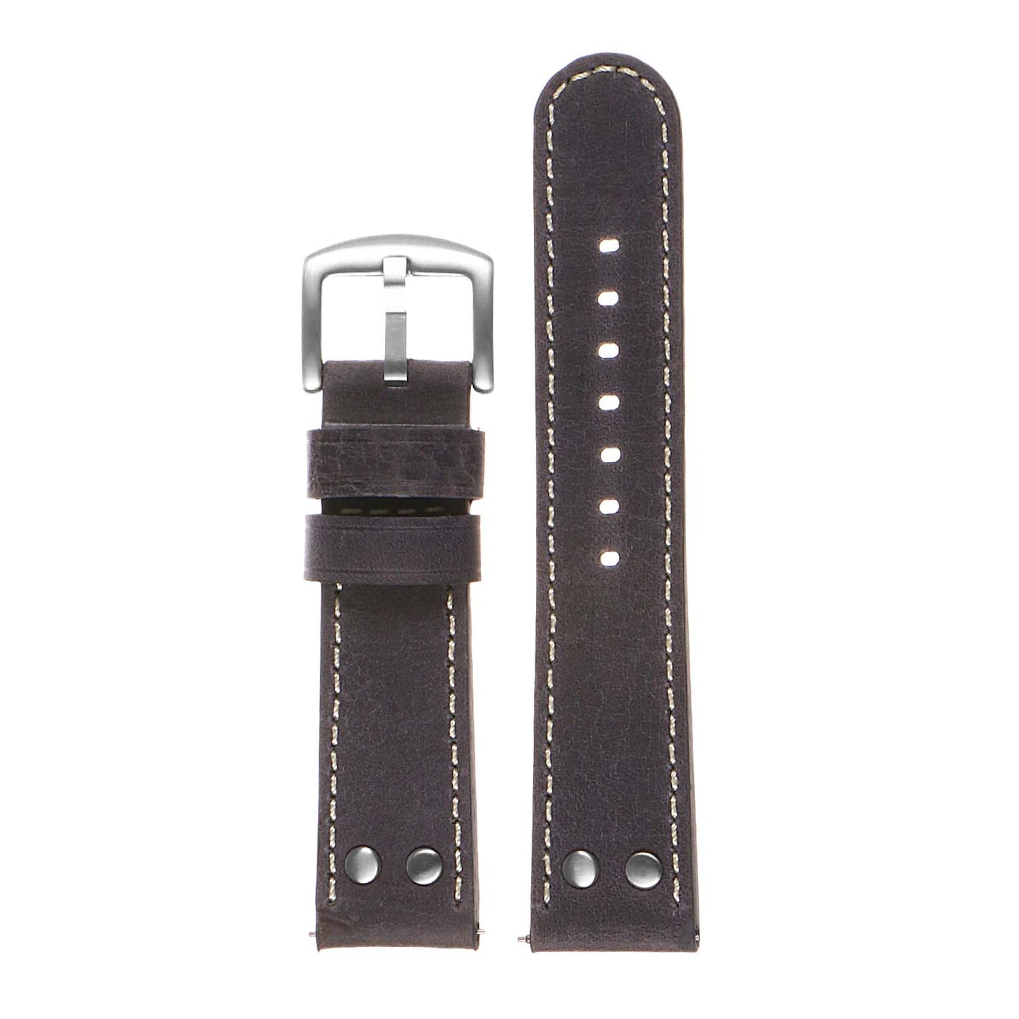 DASSARI Vintage Leather Pilot Watch Band for Samsung Galaxy Watch