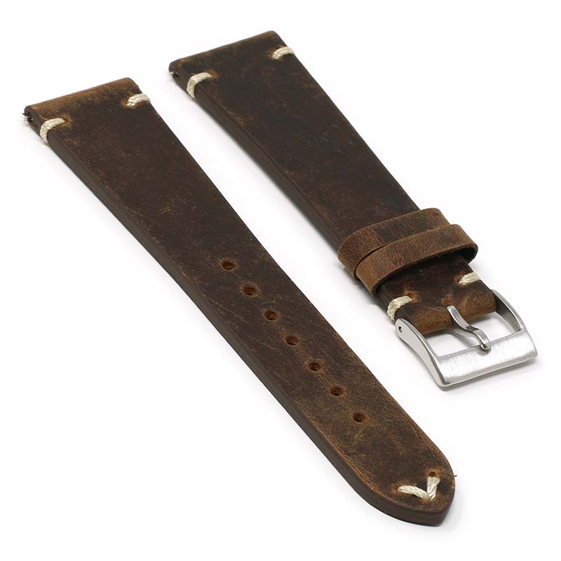 DASSARI Distressed Leather Strap for Fitbit Charge 4 & Charge 3