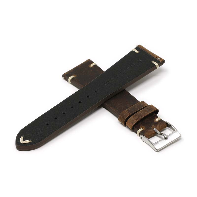 DASSARI Distressed Leather Strap for Fitbit Sense