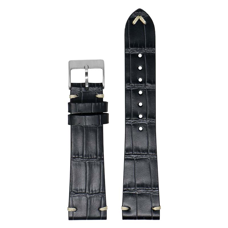 DASSARI Vintage Alligator Strap for Fitbit Charge 4 & Charge 3