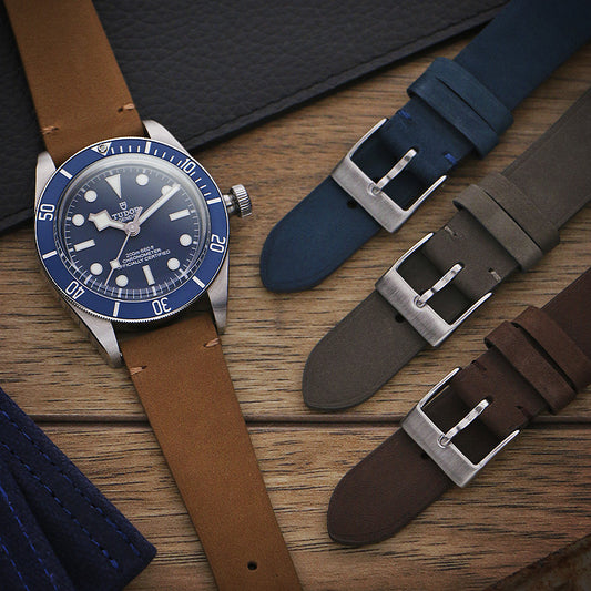 DASSARI Oiled Nubuck Leather Strap