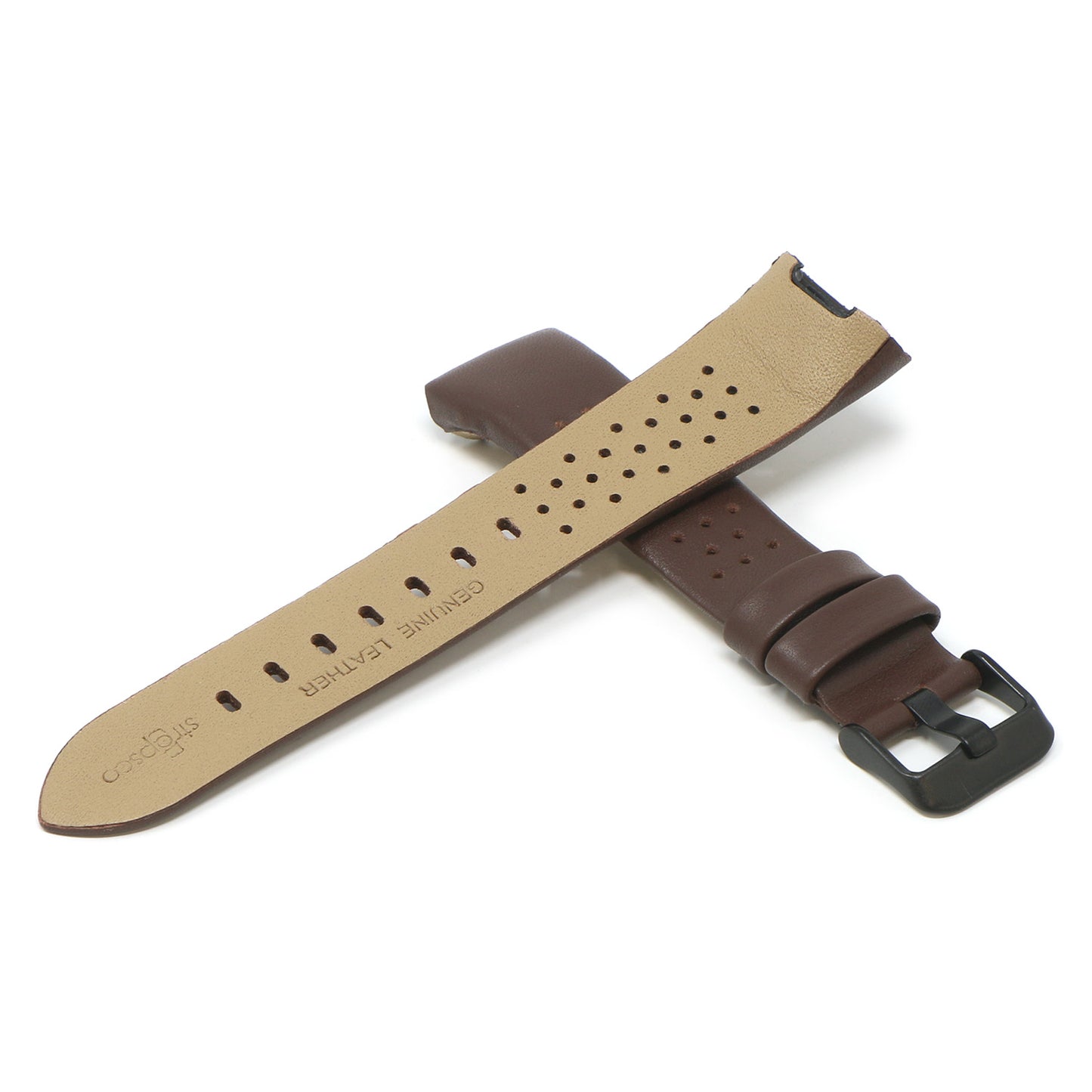 Perforated Genuine Leather Strap for Fitbit Ionic