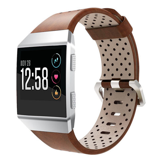 Perforated Genuine Leather Strap for Fitbit Ionic