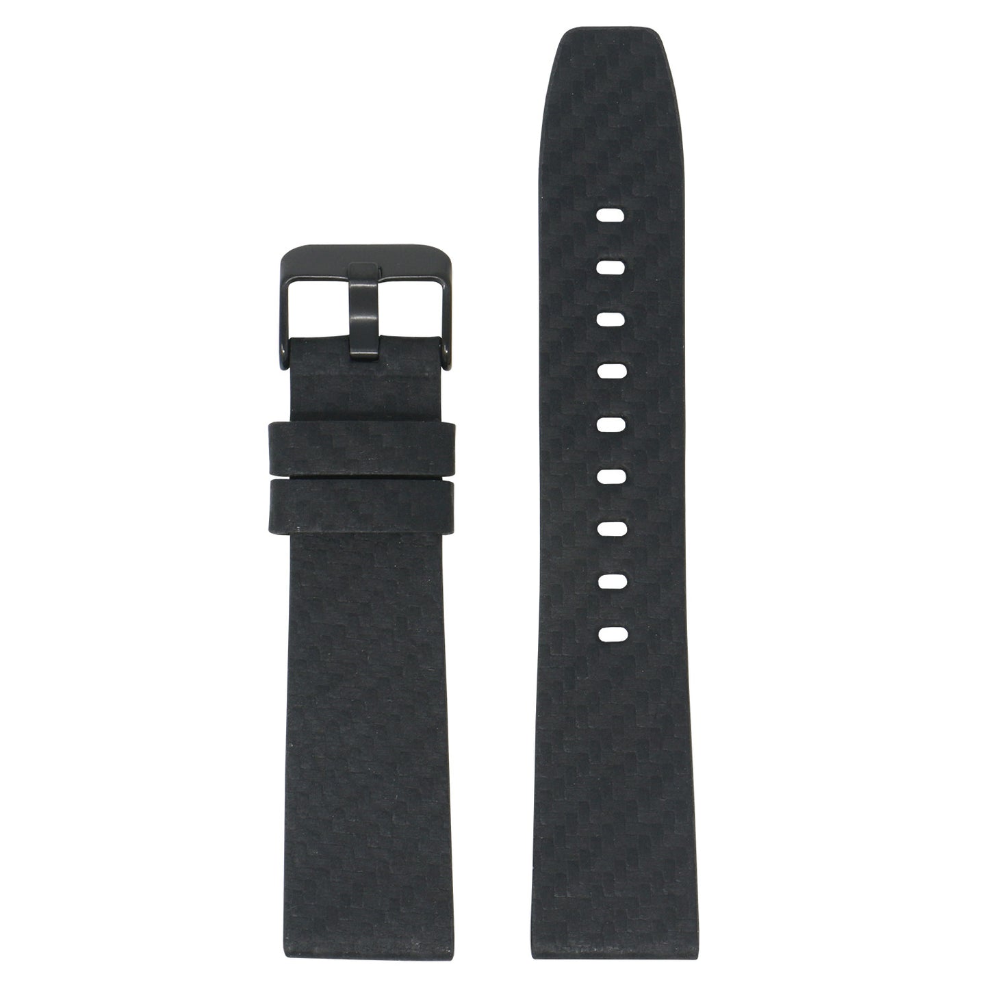 Carbon Fiber Embossed Leather Strap for Fitbit Versa & Versa 2