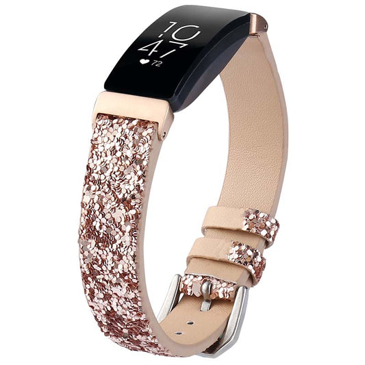 Sequin Leather Strap for Fitbit Inspire & Inspire HR