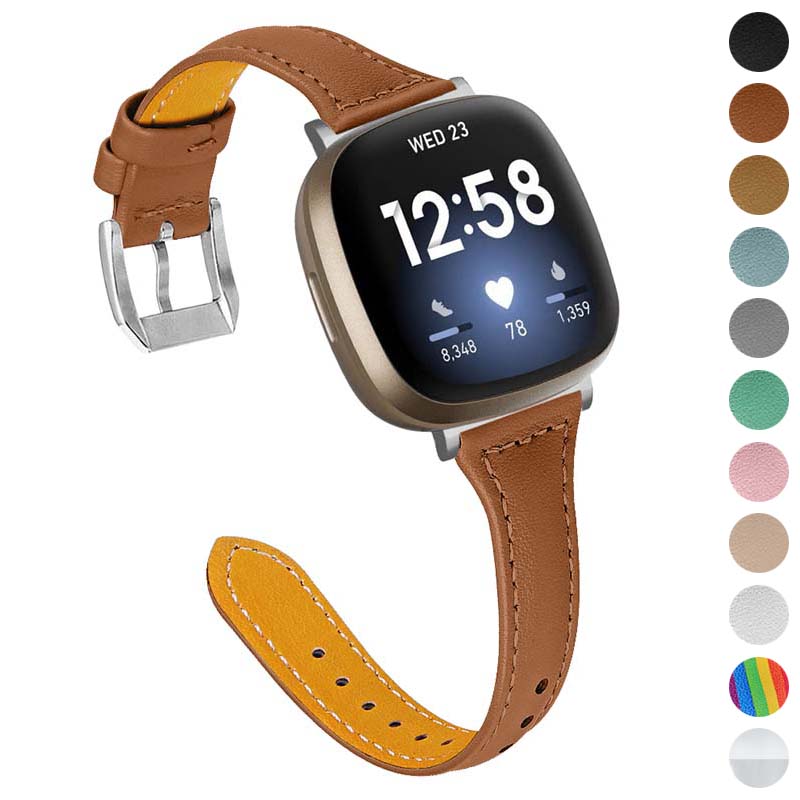 Slim Leather Strap for Fitbit Inspire 2