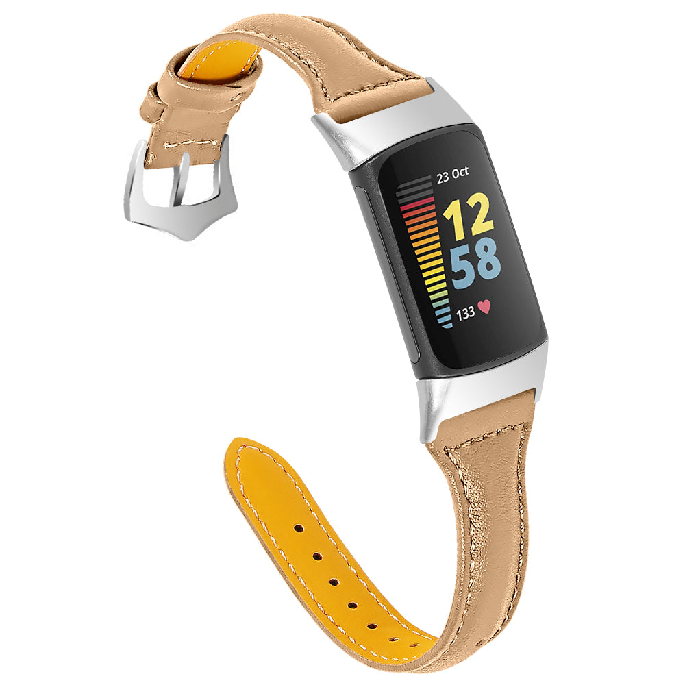 Slim Leather Strap for Fitbit Charge 5