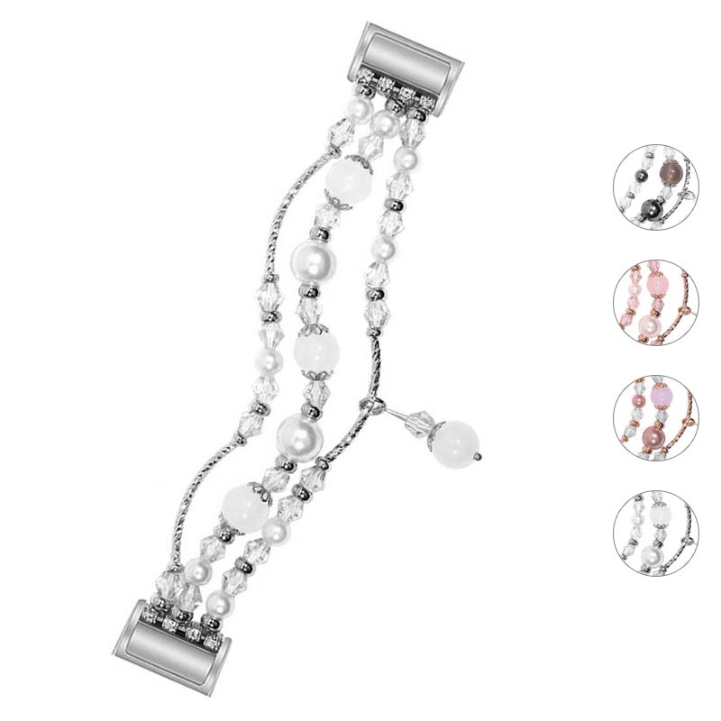 Crystal Bead Bracelet with Rhinestones for Fitbit Charge 4 & Charge 3