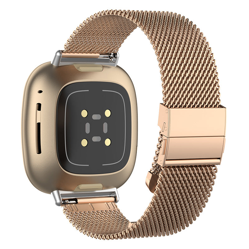 Fitbit versa mesh hot sale band rose gold