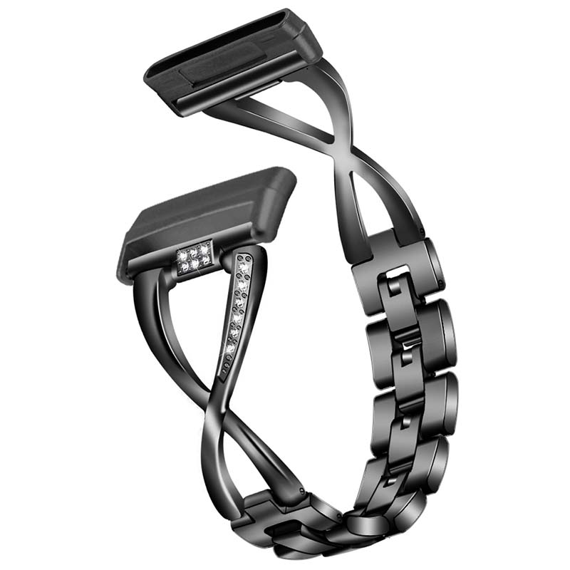 Jewelry Bracelet with Rhinestones for Fitbit Versa 3