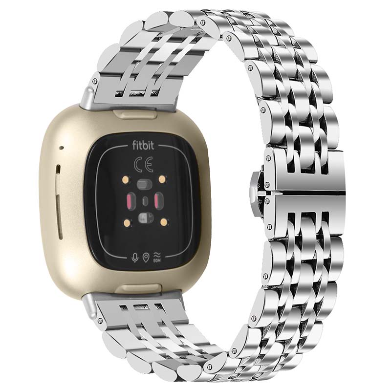 Stainless Steel Bracelet with Hidden Clasp for Fitbit Versa 3