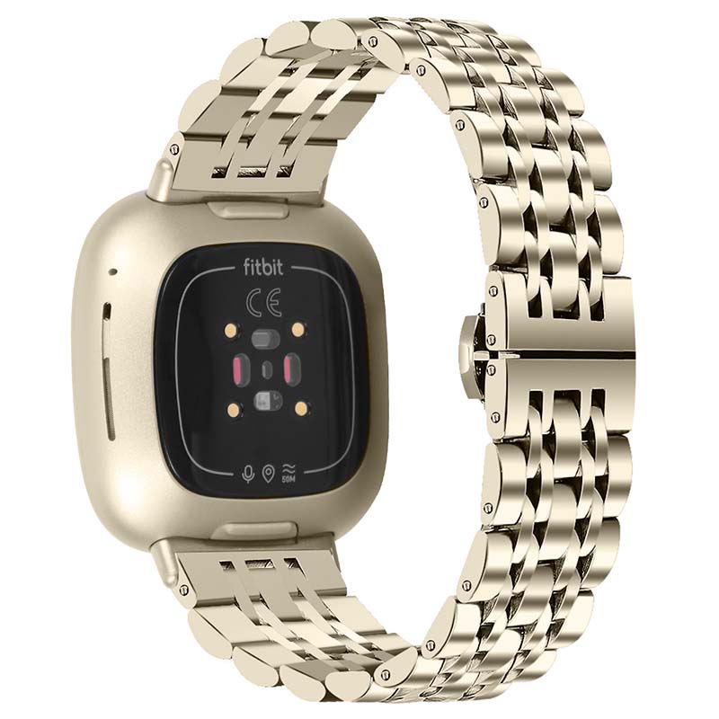 Stainless Steel Bracelet with Hidden Clasp for Fitbit Sense