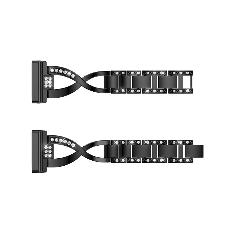 Rhinestone Bracelet w/ X Links for Fitbit Versa 3