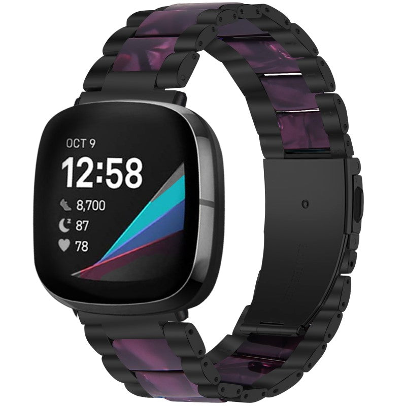 Stainless Steel & Resin Band for Fitbit Versa 3